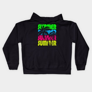 Palm Trees In Summer Kids Hoodie